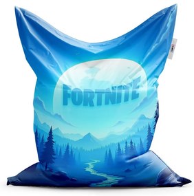 Classic babzsák Fortnite kék völgy holddal - gyerek, kék