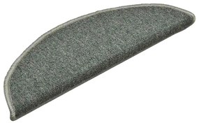 30 db sötétzöld félkör alakú lépcsőszőnyeg 56 x 17 x 3 cm