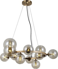 Italux modern függeszték canello borostyán mézédes sárgaréz itxpnd-406007-11-hbr