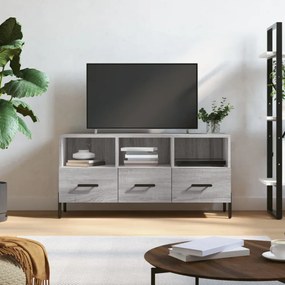 szürke sonoma színű szerelt fa TV-szekrény 102 x 36 x 50 cm