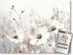 Fotótapéta Flizelina Természet Növény Kert Virágok Szépia Boho 200x140 ragasztó