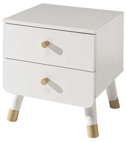 Billy fehér gyerek borovi fenyő éjjeliszekrény - Vipack