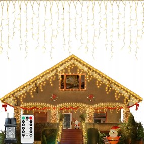 Kerti fényfüzér 35M Távirányítóval és időzítővel 8 üzemmód vízálló