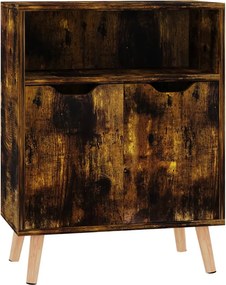 vidaXL füstös tölgy színű szerelt fa tálalószekrény 60 x 30 x 72 cm