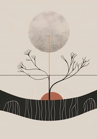 Poszter 70x100cm Téli Hold