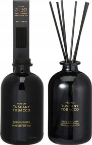 Aroma Diffúzor Üveg 500 ML Black Tabac 8,5X15,5 CM Rattan Pálcikák