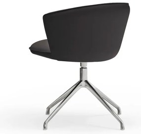 Fekete kárpitozott étkezőfotel szett 2 db-os Add – Teulat