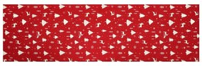 Karácsony karácsonyi asztali futó 40 x 150 cm, piros