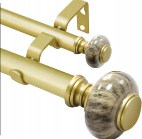 Függönykarnis arany 72-144 kihúzható sötét márvány díszítés r380