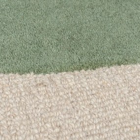 Zöld kézi szövésű gyapjú szőnyeg 120x170 cm Glow Green &amp; Blue – Flair Rugs