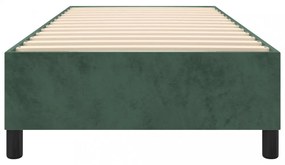 sötétzöld bársony ágykeret matrac nélkül 80 x 200 cm