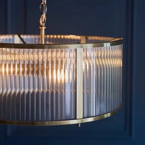 Endon glamour modern függeszték ridgeton antik sárgaréz átlátszó end106282