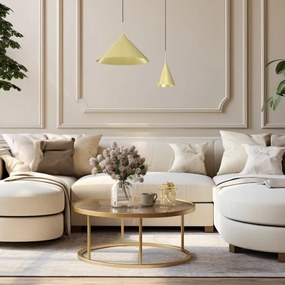 Kábelre függeszthető csillár CAPITAL 1xGX53/15W/230V, átm. 46 cm, aranyszínű