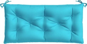 vidaXL türkizkék szövet kerti padpárna 110 x 50 x 7 cm