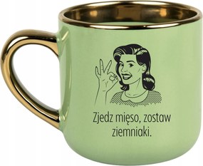 Bögre Zöld Ajándék Vicces Anyák Napja Egyél Húst Hagyj Burgonyát