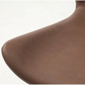 Konyakbarna bőrutánzat étkezőszék Teslin – Unique Furniture