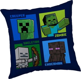 Minecraft Mob Callout párna, díszpárna 40 x 40 cm