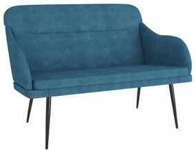 kék bársonypad 110 x 76 x 80 cm