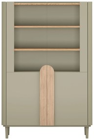 Amilio vitrin 100 cm - eukaliptusz / baltic tölgy / natúr tölgy fogantyú