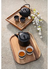 Fekete porcelán-öntöttvas teázó szett Sichuan – Bredemeijer