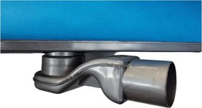 Euro Standard zuhanyfolyóka - MATT FEKETE - Ø 50 mm kifolyással - 60 cm