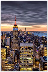 Poszterek 80x120 New York felülnézet