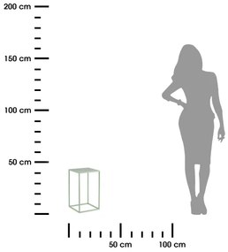 Virágállvány 40x24 cm világoszöld