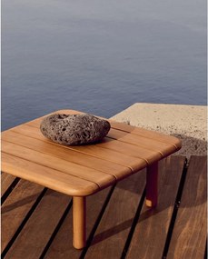 Teakfa kerti dohányzóasztal 70x70 cm Turqueta – Kave Home