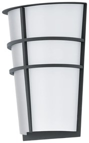 Eglo 94138 Breganzo kültéri fali lámpa, antracit, 360 lm, 3000K melegfehér, beépített LED, 2x2,5W, IP44