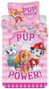 Mancs Őrjárat Pup Power ágyneműhuzat 140×200cm, 70×90 cm