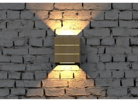 Immax 08522L - LED kültéri fali lámpatest LUXLINE LED/6W/230V 3000K IP54 tölgy