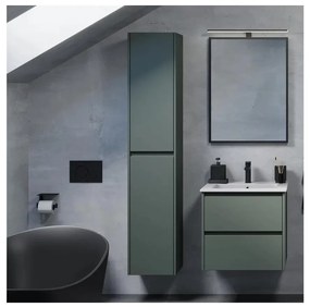 MOLDE fürdőszobai szekrény, 174 cm, zöld