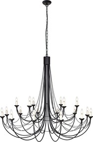 Elstead Lighting CARISBROOKE CB18-BLACK Csillár 18x60W/E14