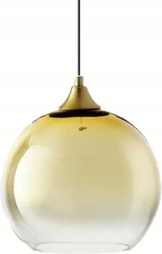 Függőlámpa gömb alakú arany üvegbúrával, 20 cm, E27