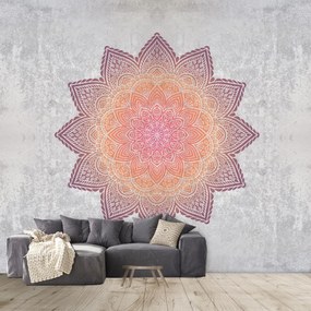 Fotótapéta - Mandala beton motívummal (147x102 cm)