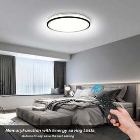 Brilagi - okos, dimmelhető mennyezeti LED lámpa 24 W / 230 V, átmérő 38 cm, Wi‑Fi (Tuya) + távirányító