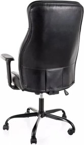 Q-093 eco-bőr forgószék fekete