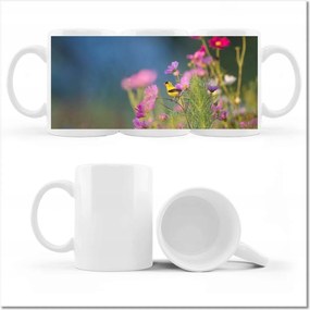 Nyomott mintás bögre Madarak