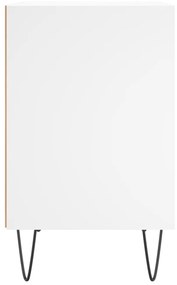 vidaXL 2 db fehér szerelt fa éjjeliszekrény 40 x 30 x 50 cm