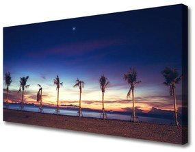 Vászonkép falra Pálmafa Sea Landscape 100x50 cm