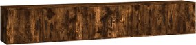 vidaXL 3 db füstös tölgy színű fali TV-szekrény 80 x 34,5 x 40 cm