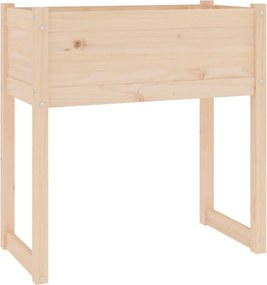 vidaXL tömör fenyő növénytartó 78x40x81 cm