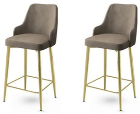 Enox Cappuccino és Gold bárszék szett, 2 db