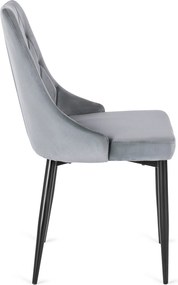 CORK szék, szürke, velúr