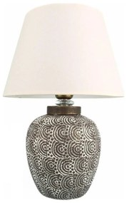 Asztali lámpa RAMZES 1xE27/40W/230V fehér/szürke