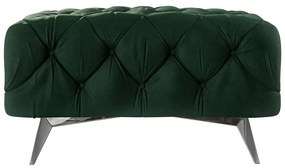 Sötétzöld bársony lábtartó Chelsea – Ropez