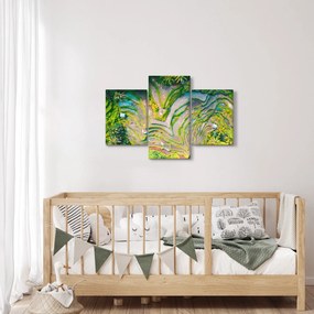 A rizsföldek képe madártávlatból (90x60 cm)