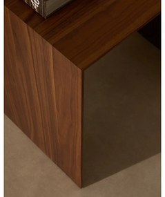 Tárolóasztal diófa dekorral 40x55 cm Litto – Kave Home