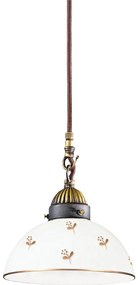 Kolarz 731.30.170 - NONNA kábeles csillár 1xE27/75W/230V Ø 20 cm, virágformájú, rózsaarany