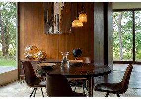 Kerek étkezőasztal akácfa dekorral ø 120 cm Class – Dutchbone